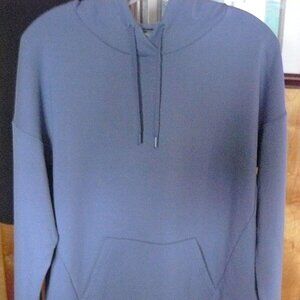 Jockey Sport Pullover Hoodie/Sweatshirt~Plain Blue~Mens Size Large~ NEW w/o Tags